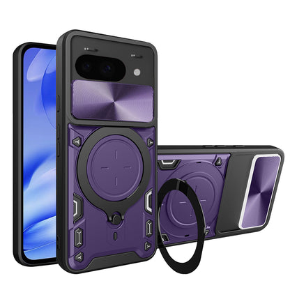 Hülle für Google Pixel 9a, Techsuit, CamGuard Pro, Lila