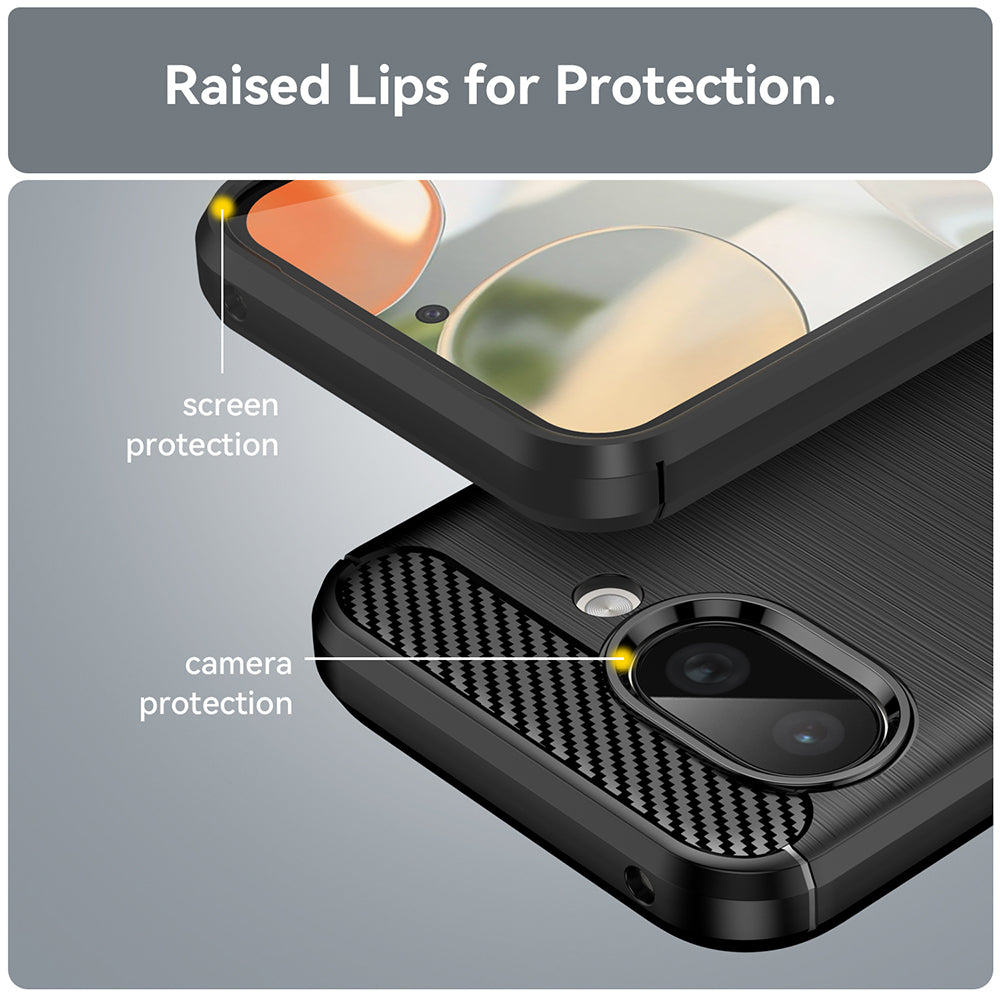 Case for Google Pixel 9a, Techsuit, Carbon, Blue