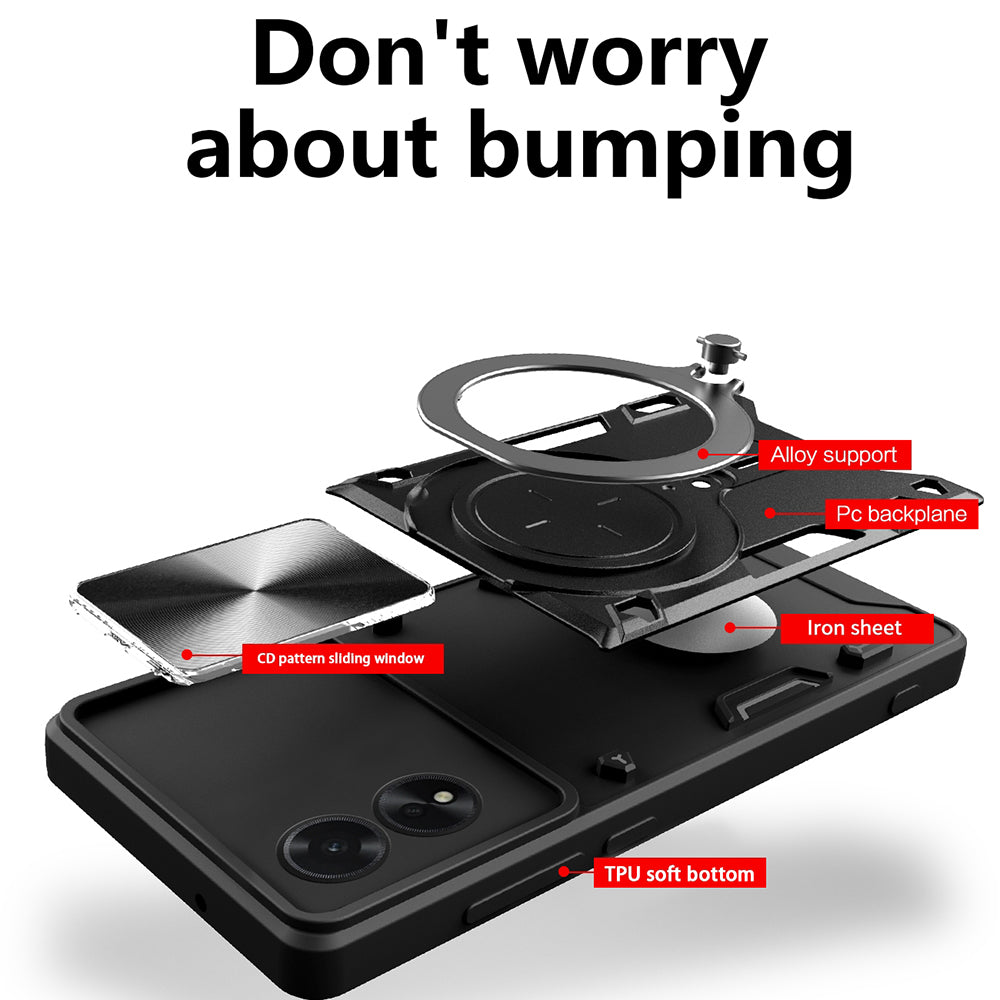 Case for Honor 200 Lite, Techsuit, CamGuard Pro, Black