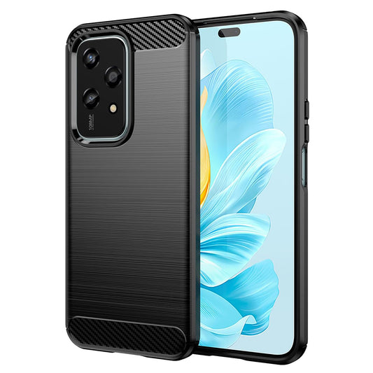 Coque pour Honor 200 Lite, Techsuit, Carbone, Noire