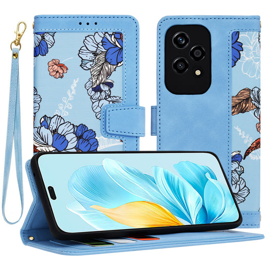 Coque pour Honor 200 Lite, Techsuit, FlipCraft, Bleu