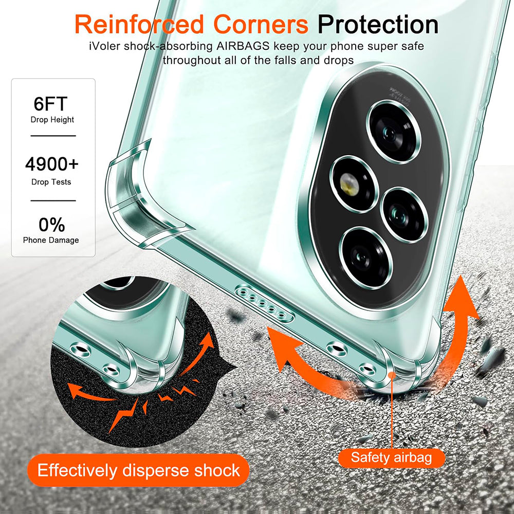 Case for Honor 200 Pro, Techsuit, Shockproof Clear, Transparent