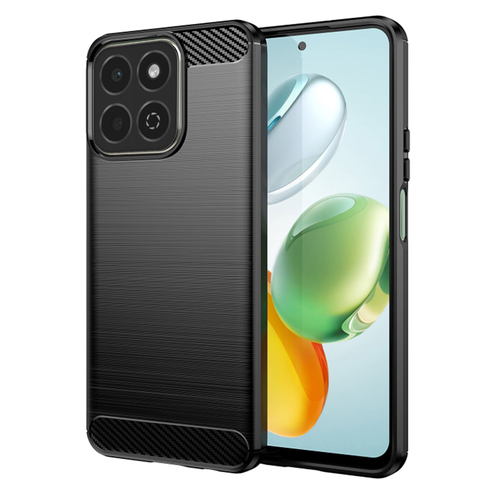 Coque pour Honor 200 Smart, Techsuit, Carbone, Noire