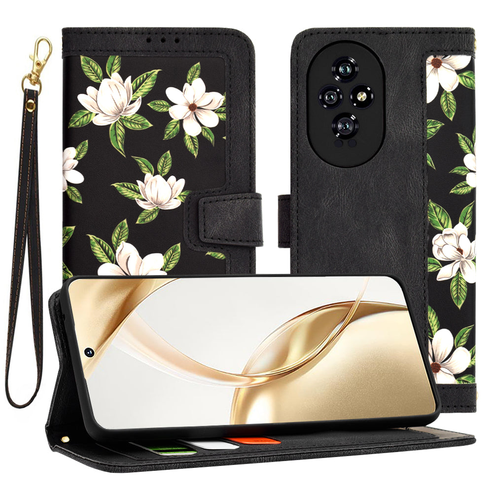 Coque pour Honor 200, Techsuit, FlipCraft, Noire