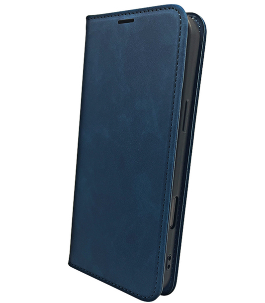 Hülle für Honor 400 Lite, OEM, Smart Suede, Marineblau