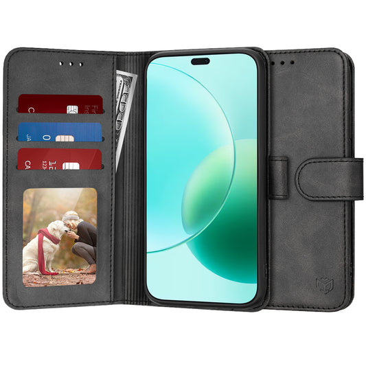 Coque pour Honor 400 Lite, Techsuit, Diary Book, Noire