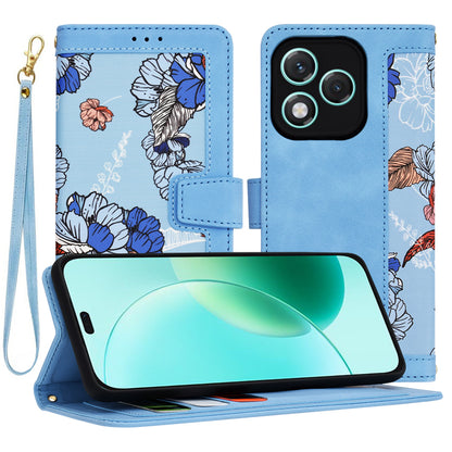 Coque pour Honor 400 Lite, Techsuit, FlipCraft, Bleu