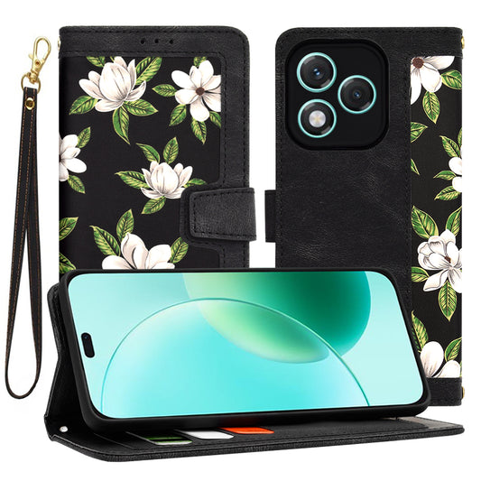Hülle für Honor 400 Lite, Techsuit, FlipCraft, Schwarz
