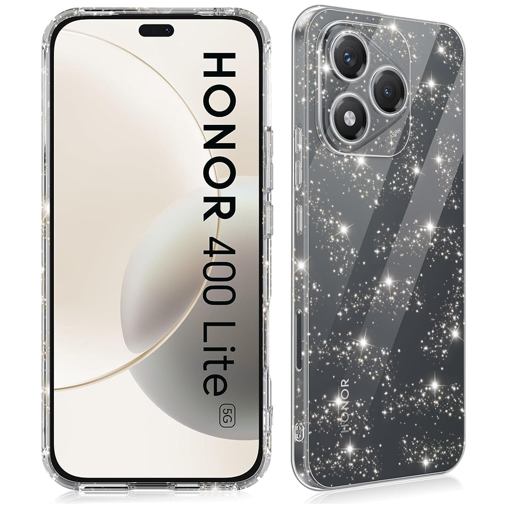 Hülle für Honor 400 Lite, Techsuit, SparkleSkin, Transparent