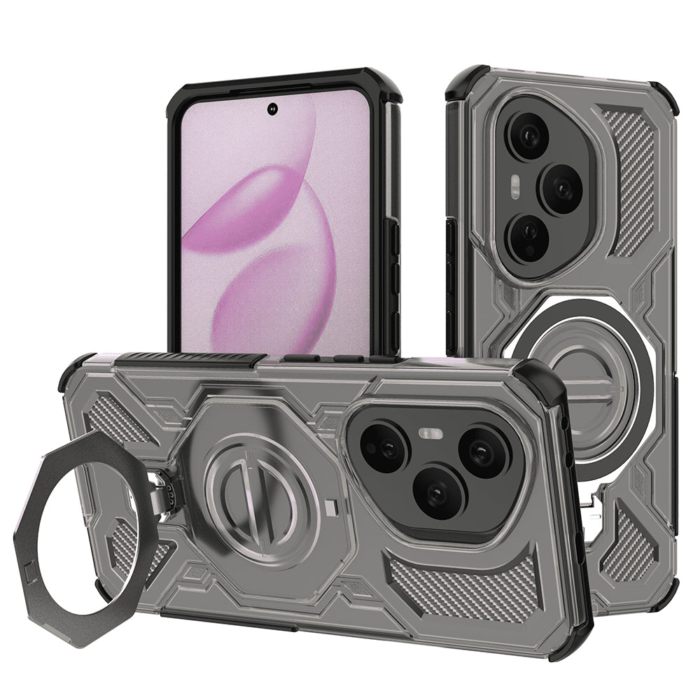 Case for Honor 400 Pro, Techsuit, Carbon Shield Pro, Smoke
