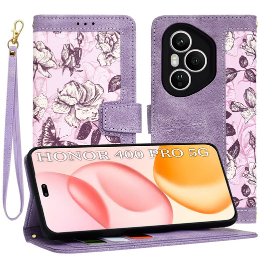 Case for Honor 400 Pro, Techsuit, FlipCraft, Purple