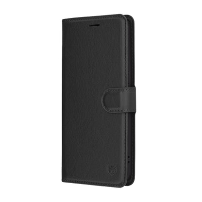 Hülle für Honor 400 Pro, Techsuit, Leder-Folio, Schwarz