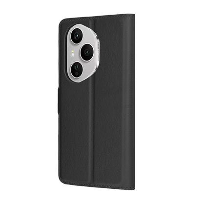 Hülle für Honor 400 Pro, Techsuit, Leder-Folio, Schwarz