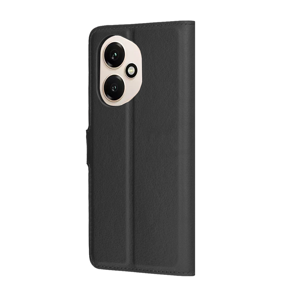 Hülle für Honor 400, Techsuit, Leder-Folio, Schwarz