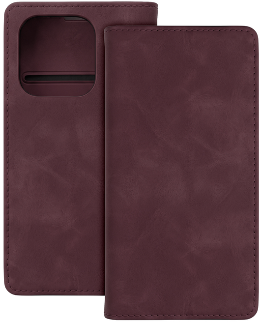 Hülle für Honor 600 Lite, OEM, Smart Suede, Weinrot