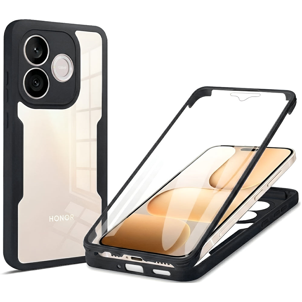 Étui pour Honor 600 Lite, Techsuit, ColorVerse 360, Noir