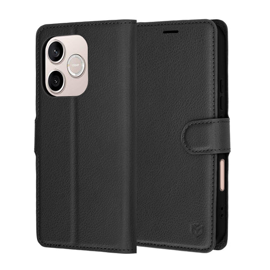 Étui pour Honor 600 Lite, Techsuit, Leather Folio, Noir