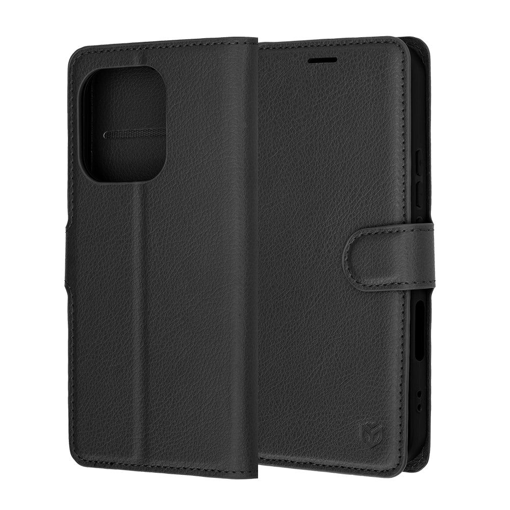 Hülle für Honor 600 Lite, Techsuit, Leather Folio, Schwarz