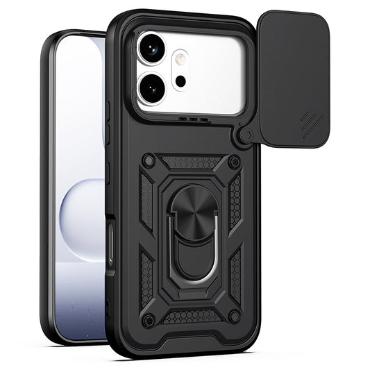 Case for Honor 600 Pro / 600, Techsuit, CamShield, Black