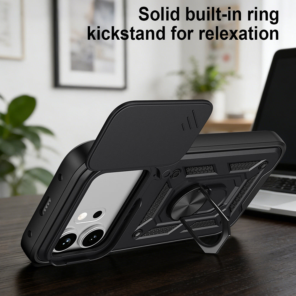 Hülle für Honor 600 Pro / 600, Techsuit, CamShield, Schwarz