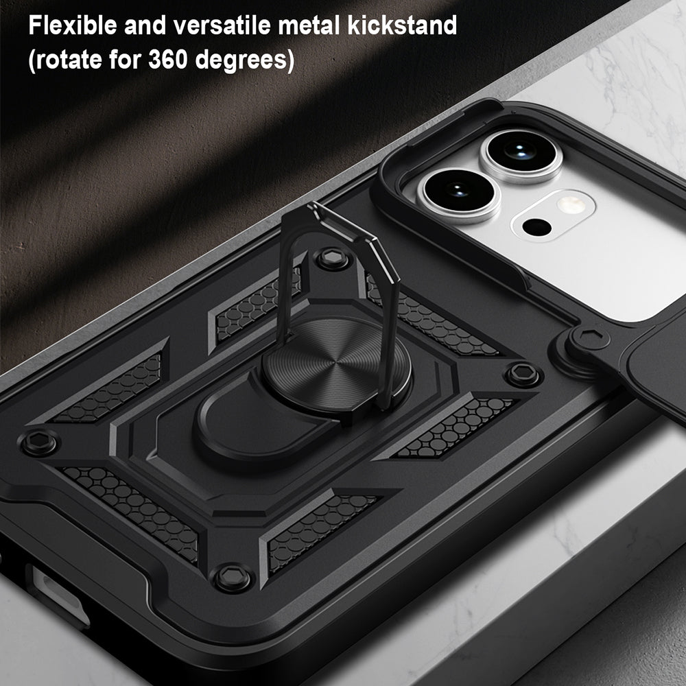Hülle für Honor 600 Pro / 600, Techsuit, CamShield, Schwarz