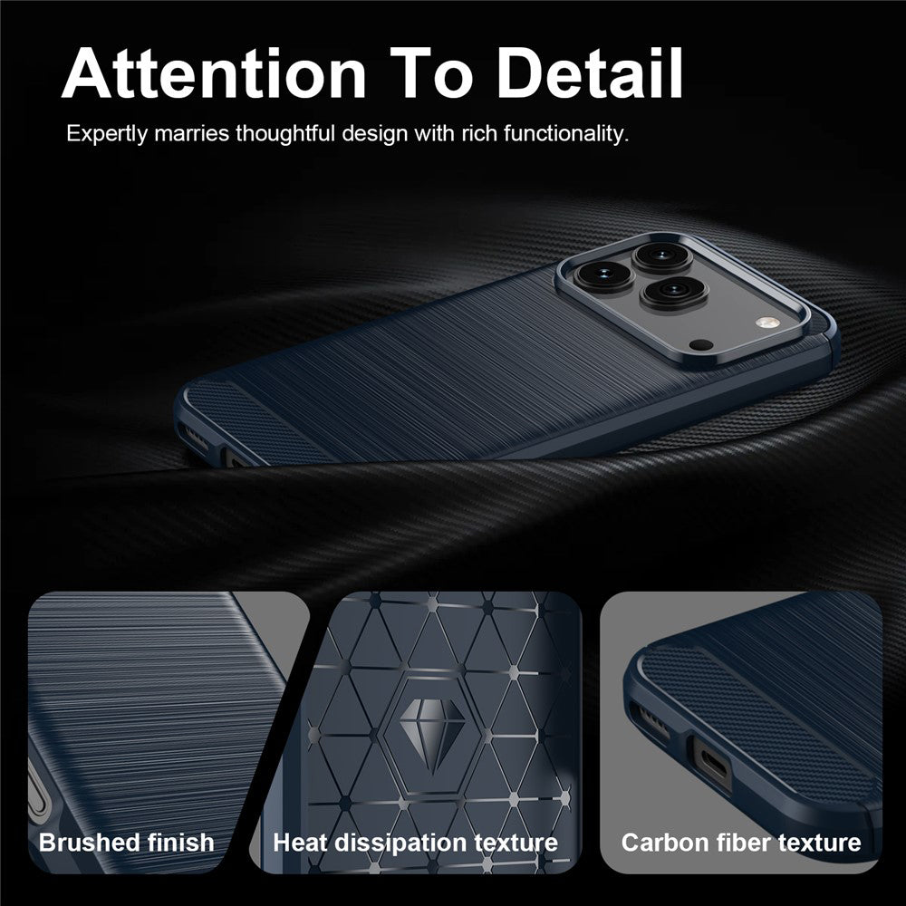 Coque pour Honor 600 Pro / 600, Techsuit, Carbone, Bleue