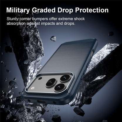 Coque pour Honor 600 Pro / 600, Techsuit, Carbone, Bleue