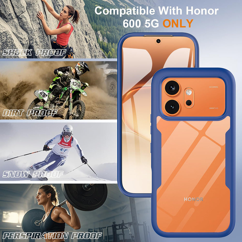 Coque pour Honor 600 Pro / 600, Techsuit, ColorVerse 360, Bleue