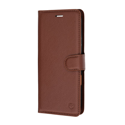 Coque pour Honor 600 Pro / 600, Techsuit, Leather Folio, Marron