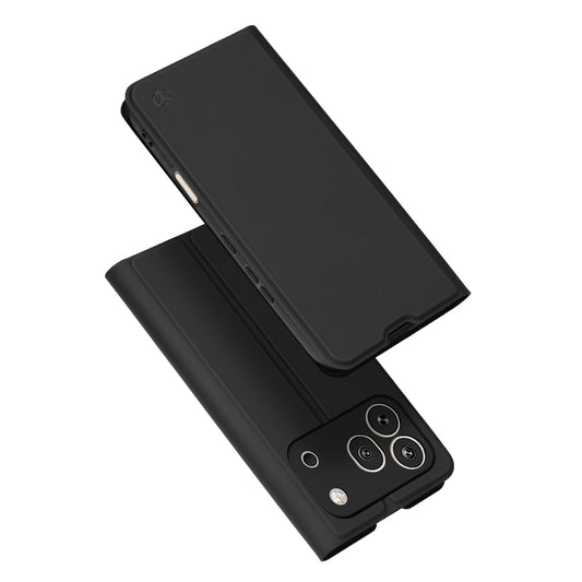 Coque pour Honor 600 Pro, Techsuit, Magskin Book, Noire