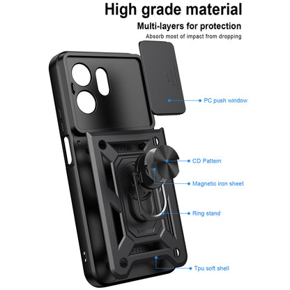 Coque pour Honor 600 Smart, Techsuit, CamShield, Bleue
