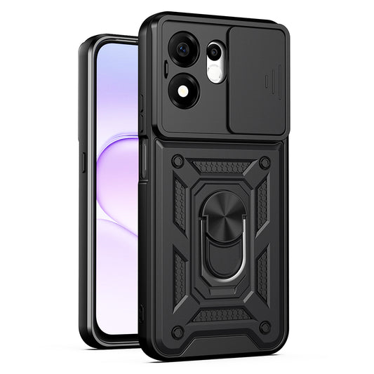 Coque pour Honor 600 Smart, Techsuit, CamShield, Noire