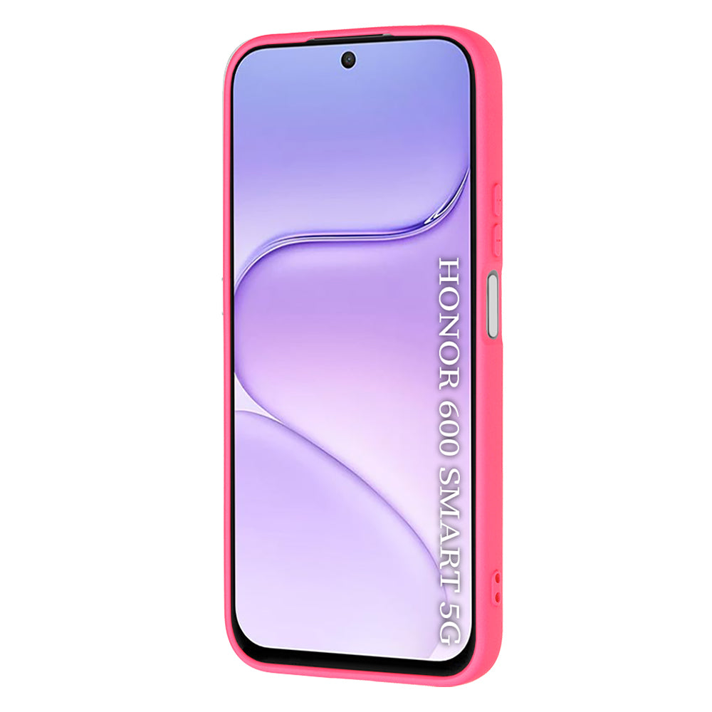 Hülle für Honor 600 Smart, Techsuit, SoftFlex, Dunkelrosa