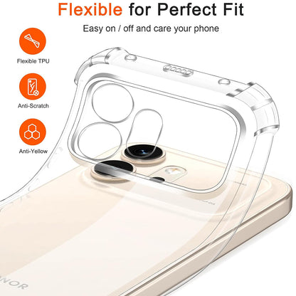 Étui pour Honor 600, Techsuit, Shockproof Clear, Transparent