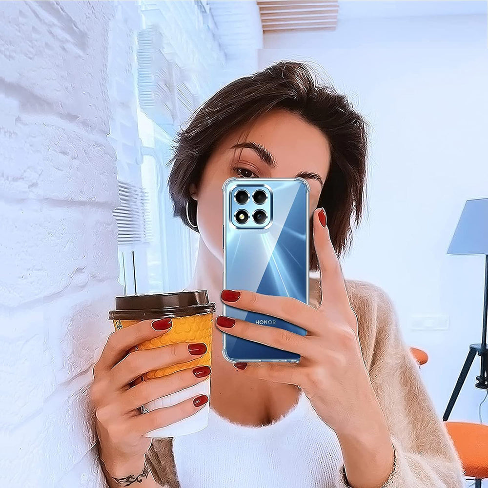 Hülle für Honor 70 Lite / X6 / X8 5G, Techsuit, stoßfest klar, transparent