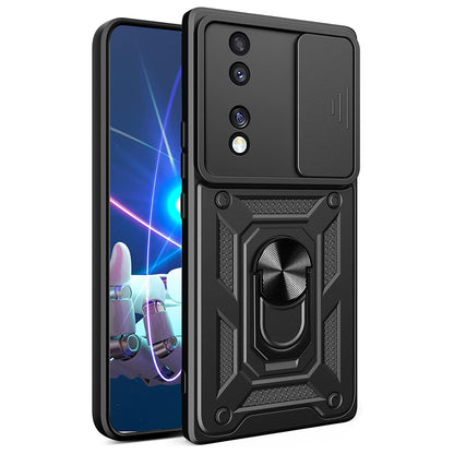 Coque pour Honor 70, Techsuit, CamShield, Noire