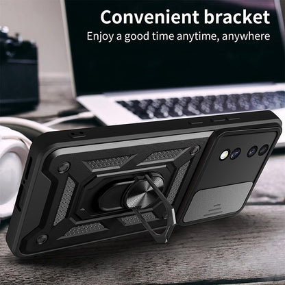 Coque pour Honor 70, Techsuit, CamShield, Noire