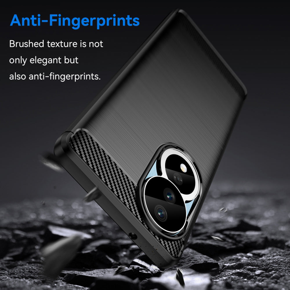Hülle für Honor 90 / 80, Techsuit, Carbon, Schwarz