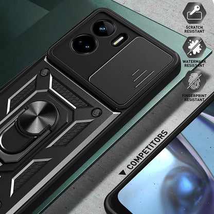 Case for Honor 90 Lite, Techsuit, CamShield, Black
