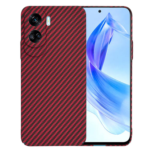 Coque pour Honor 90 Lite, Techsuit, Carbonite FiberShell, Rouge