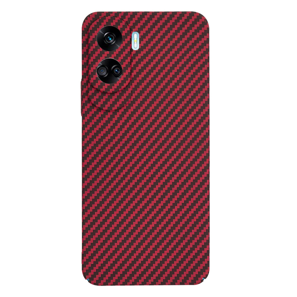 Hülle für Honor 90 Lite, Techsuit, Carbonite FiberShell, Rot