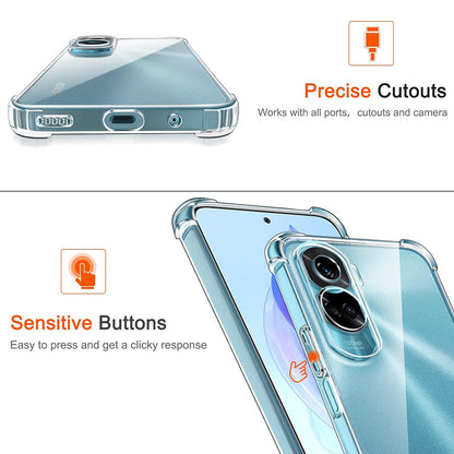 Case for Honor 90 Lite, Techsuit, Shockproof Clear, Transparent
