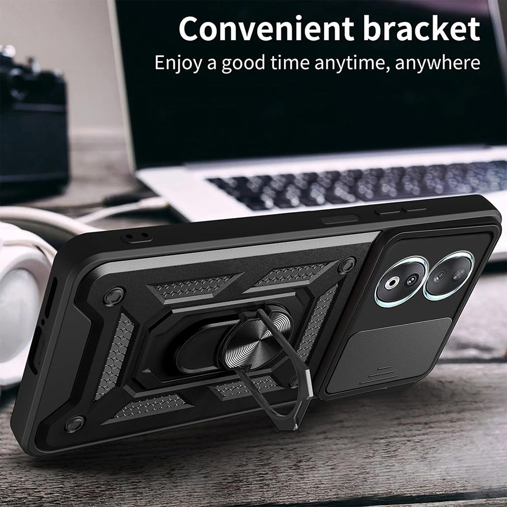 Coque pour Honor 90, Techsuit, CamShield, Noire