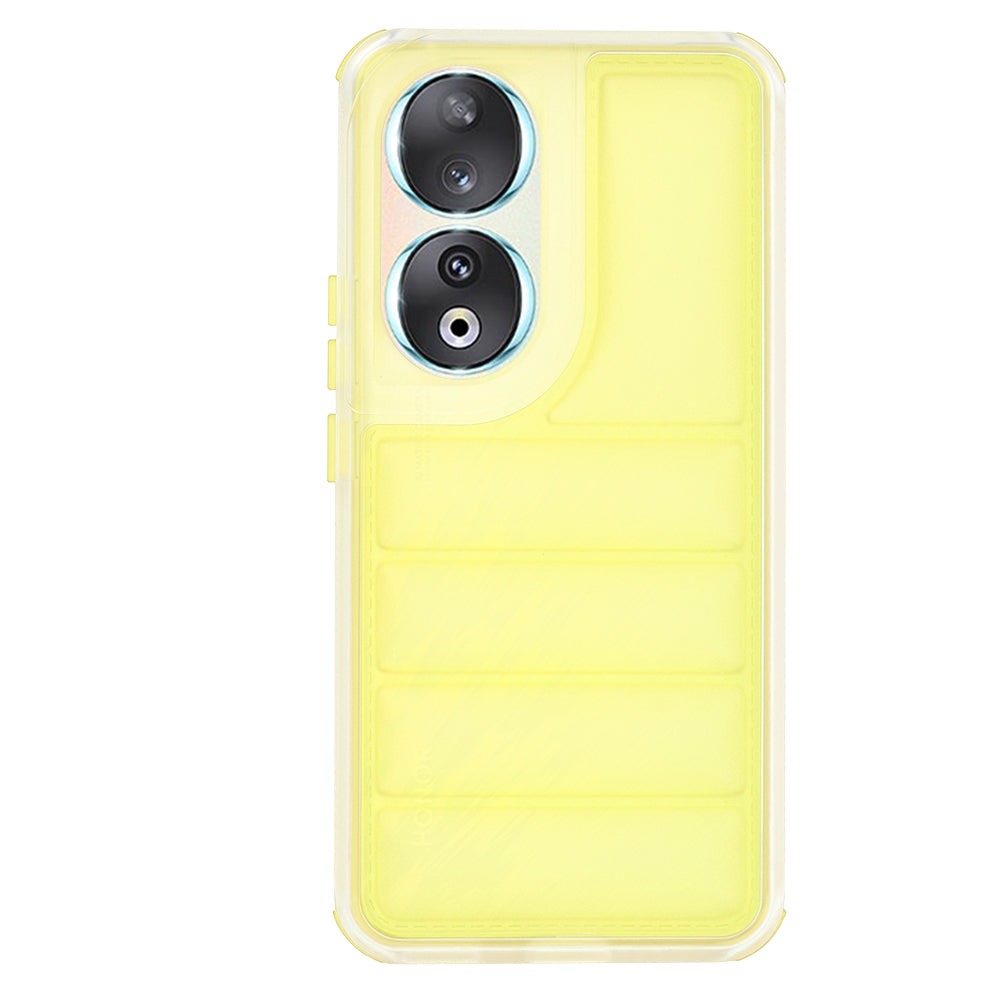 Coque pour Honor 90, Techsuit, Wave Shield, Jaune