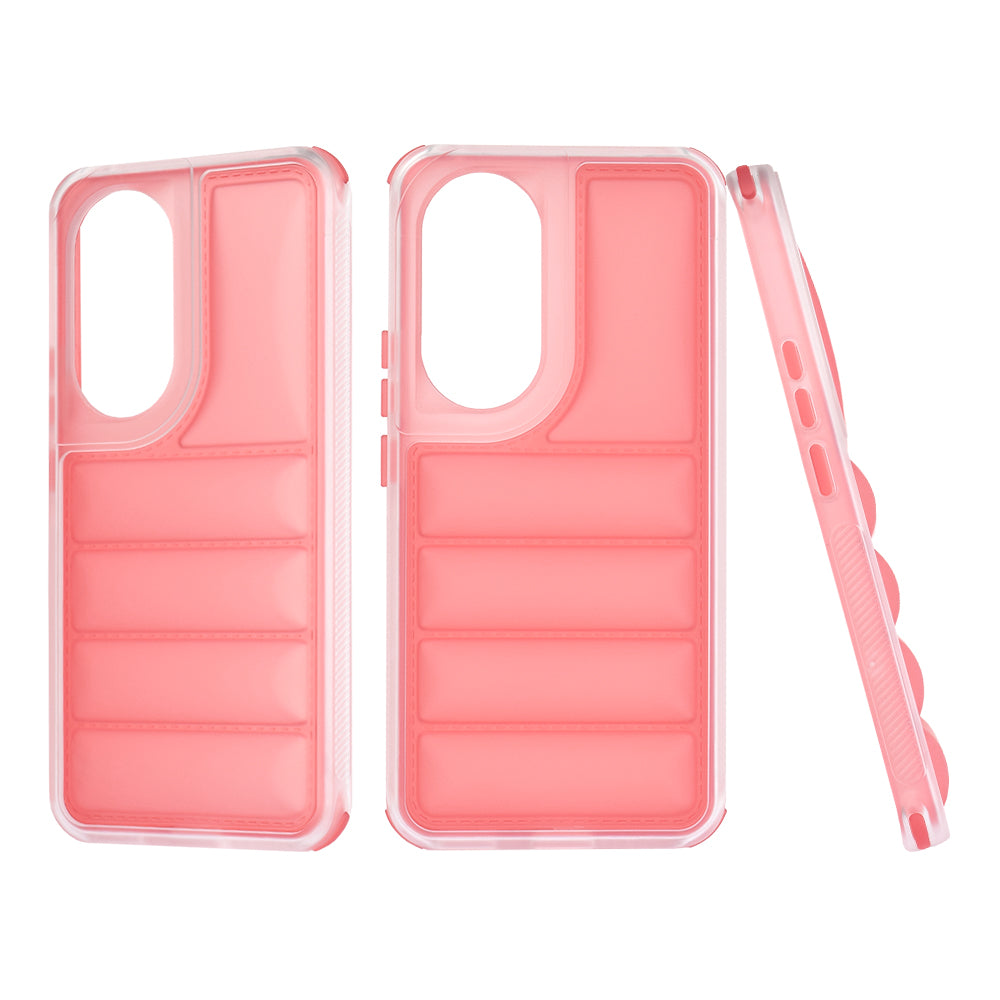 Coque pour Honor 90, Techsuit, Wave Shield, Rouge