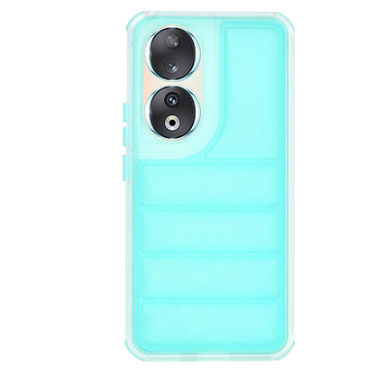 Coque pour Honor 90, Techsuit, Wave Shield, Turquoise