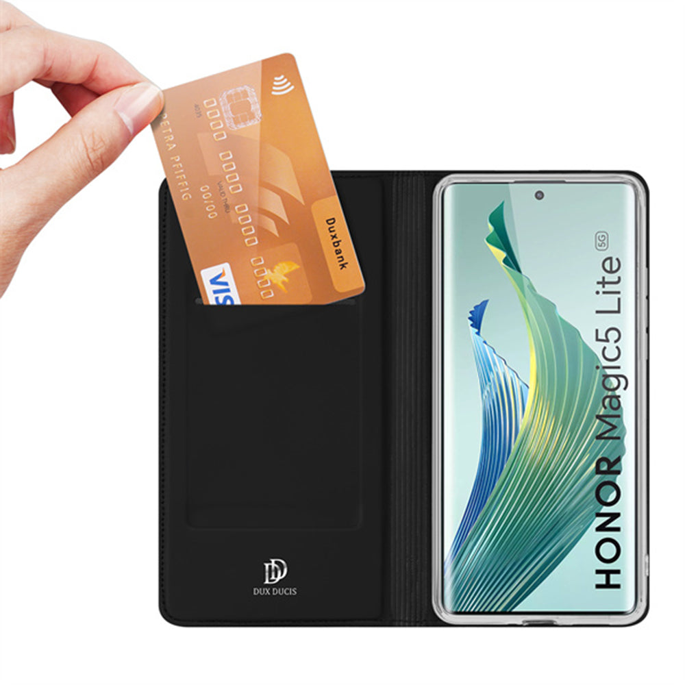 Étui pour Honor Magic5 Lite, DUX DUCIS, Skin Pro, Noir