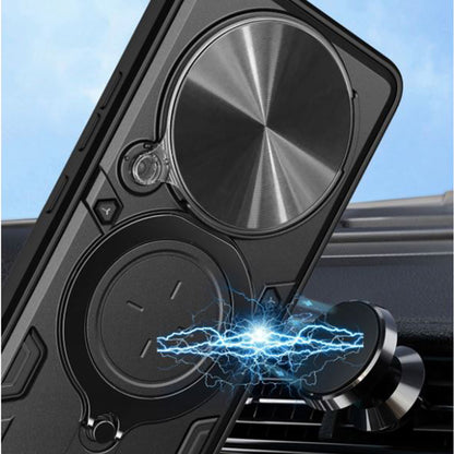 Coque pour Honor Magic5 Lite, Techsuit, CamGuard Pro, Noire