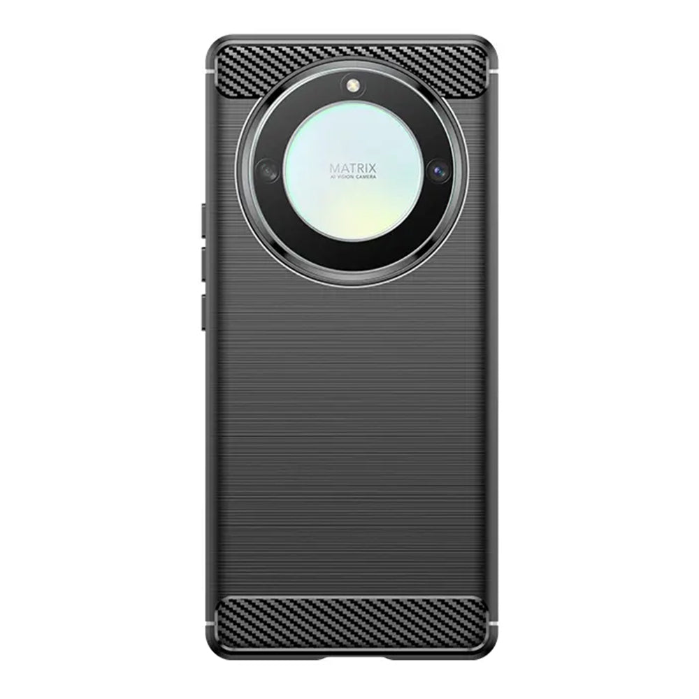 Hülle für Honor Magic5 Lite, Techsuit, Carbon, Schwarz