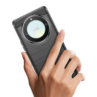 Hülle für Honor Magic5 Lite, Techsuit, Carbon, Schwarz